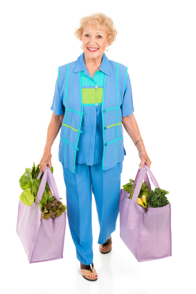 ... in a grocery store. Instead, pick up a couple of cloth shopping bags